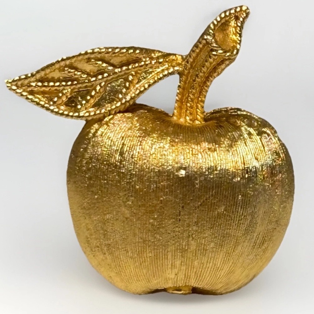 Vintage Crown Trifari Apple Brooch #5474
